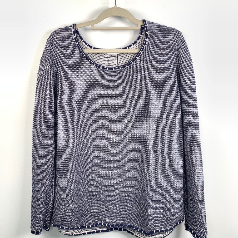 Cecil Damen Womens XXL Blue/White Striped Pullover
